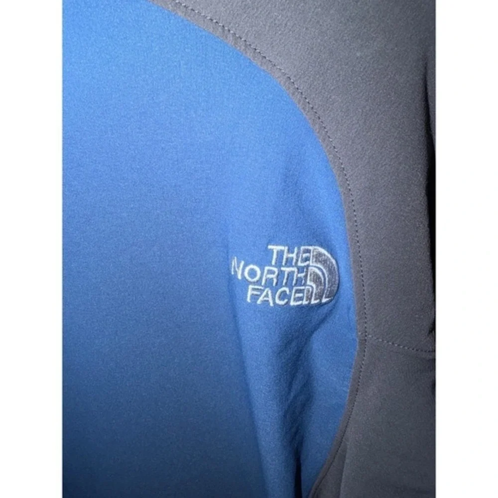 The North Face Summit Series Jacket Mens Medium Blue Grey Softshell‎ Full Zip